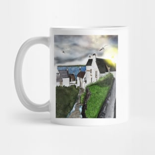 Dysart in Scotland: Architecture Art Print [Scottish Coastal Town ] Mug